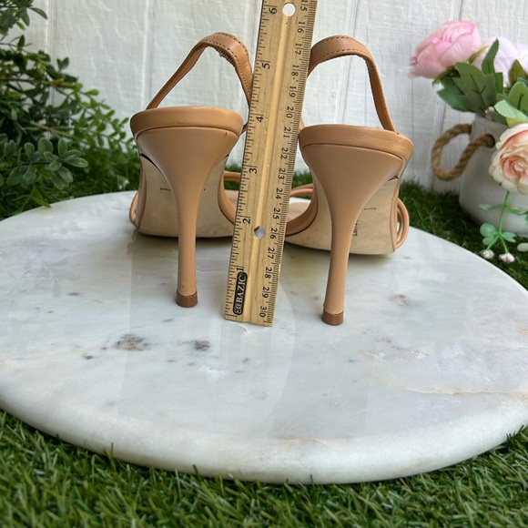 Larroude Nude Strappy Heels - Picture 7 of 16
